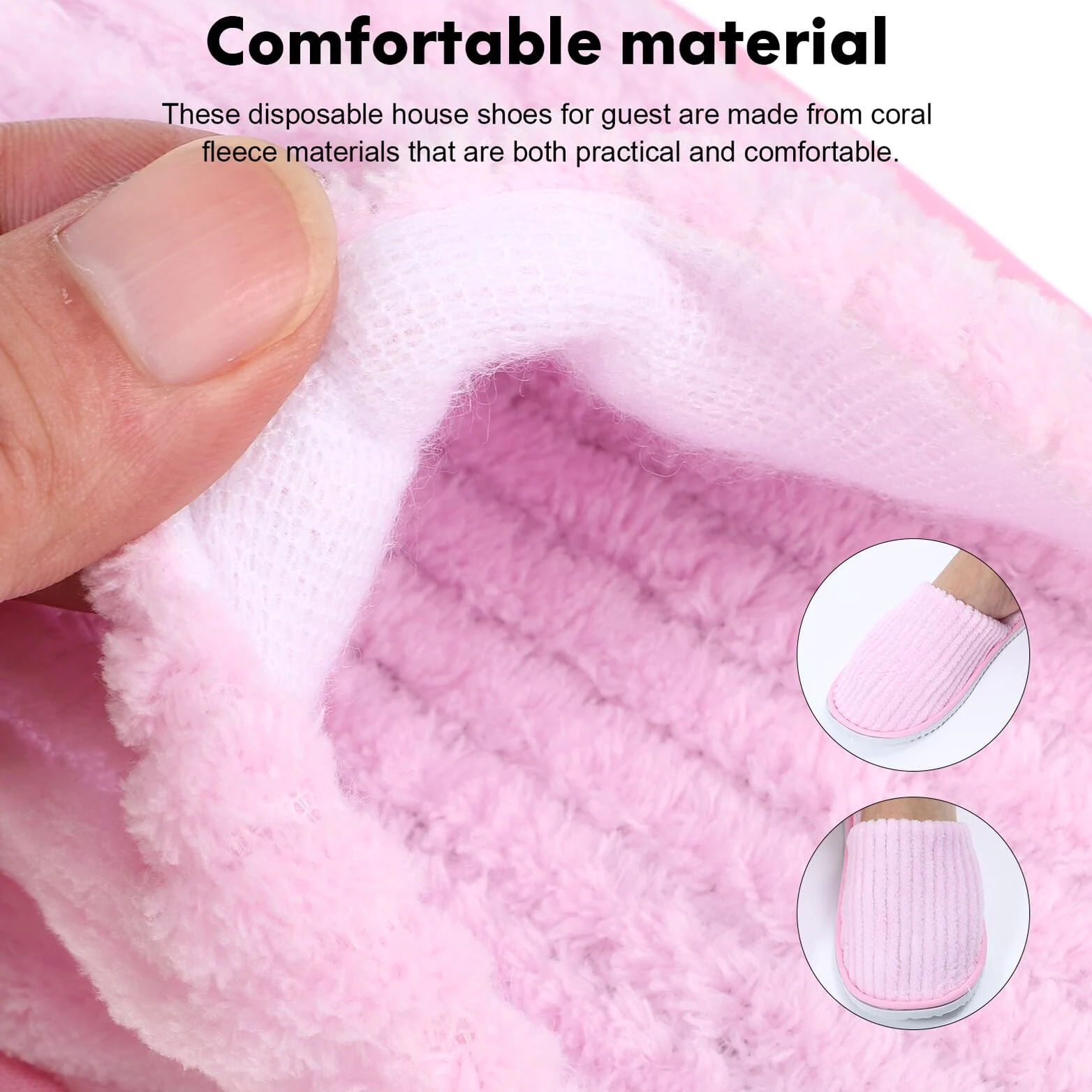 LIFKOME Pantofole Usa e Getta Antiscivolo 12 Paia Multicolore per Ospiti Spa e Hotel Leggere e Monouso in Pile Confortevole per Casa Pedicure e Viaggi