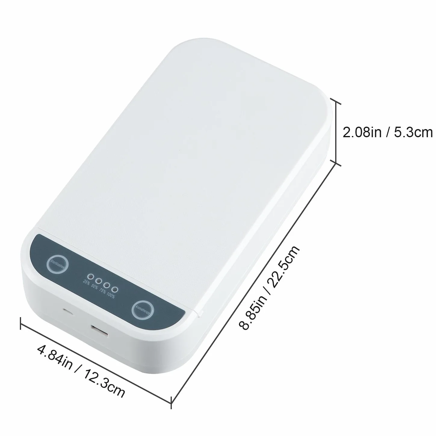 Scatola sterilizzatrice per unghie, portatile, con luce blu, sterilizzatore USB, per salone di bellezza, pinzette, gioielli, telefono, strumenti per manicure