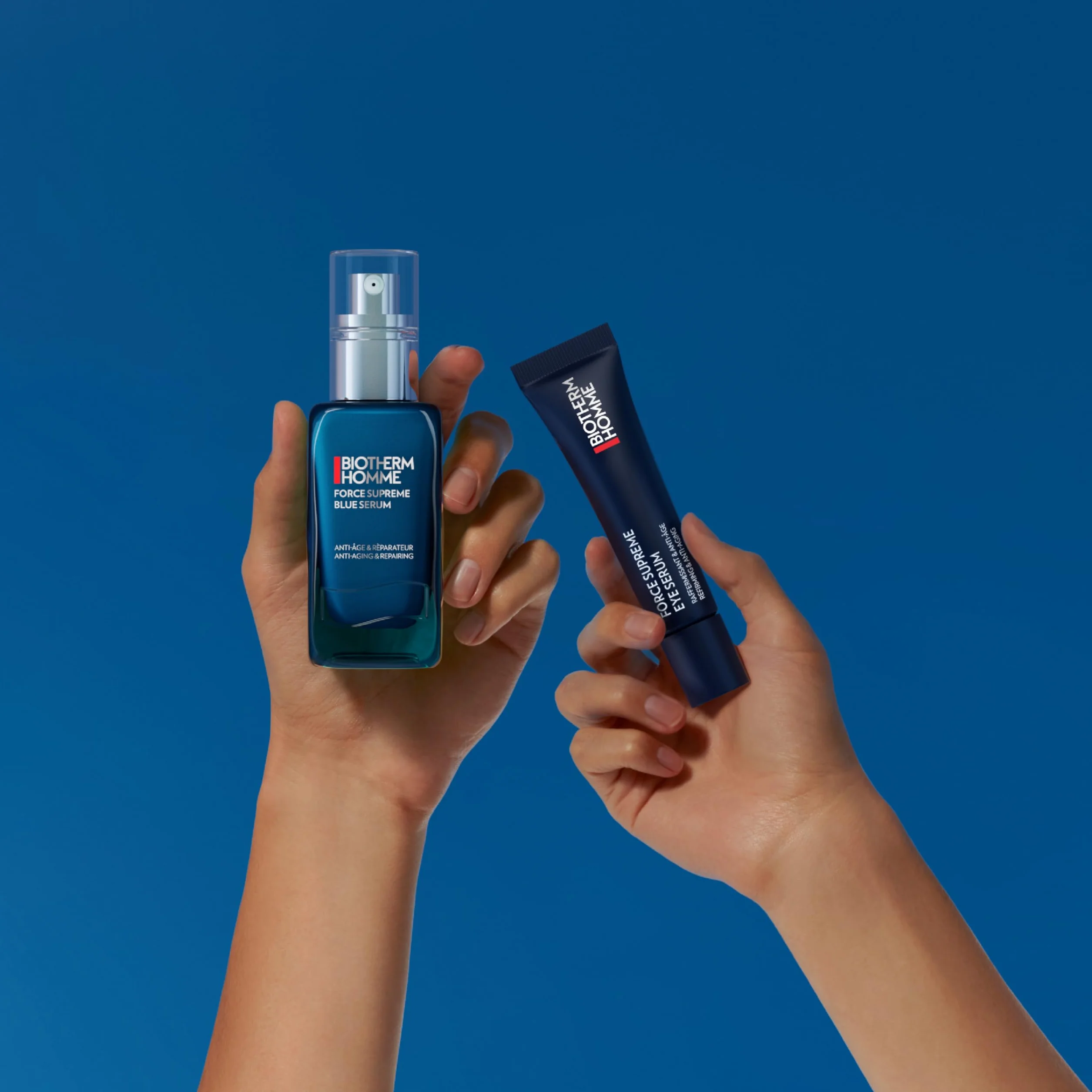 BIOTHERM HOMME Force Supreme Eye Serum, Siero Occhi Anti-Età per Uomo, Per Pelli Mature, Azione Tonificante, 15 ml