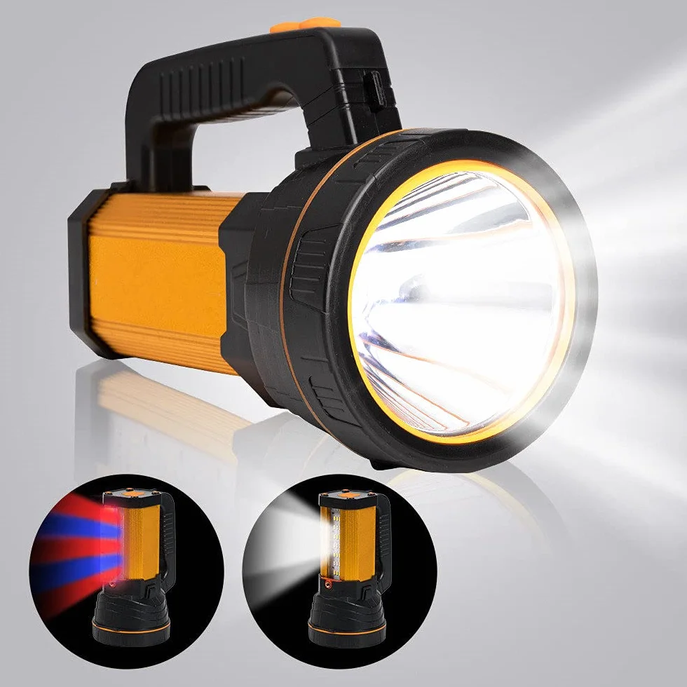 Torcia LED Professionale Ricaricabile 7000 Lumen 10000 mAh Lunga Durata
