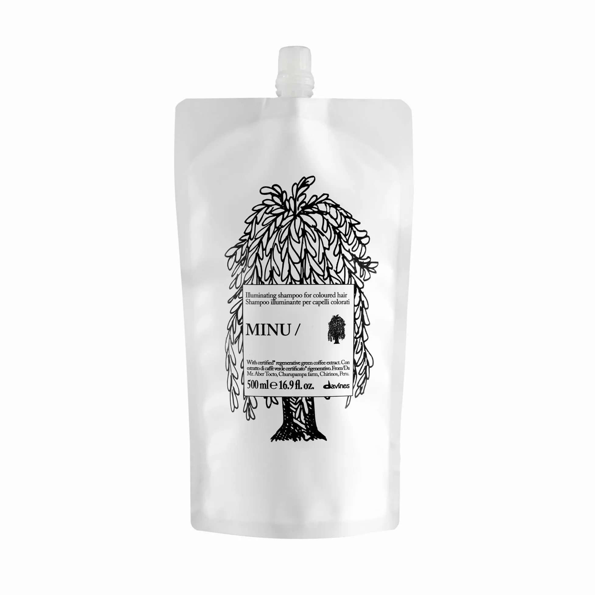 Davines MINU Shampoo Refill - Shampoo illuminante e protettivo - 500 ml