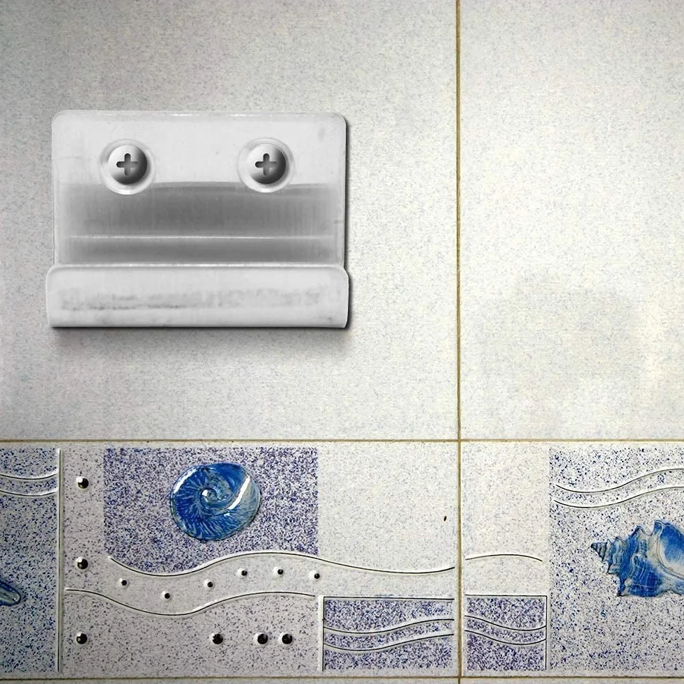 Ganci a U Inossidabile 50 kg 8 Pezzi per Bagno Cucina Vetro con Viti