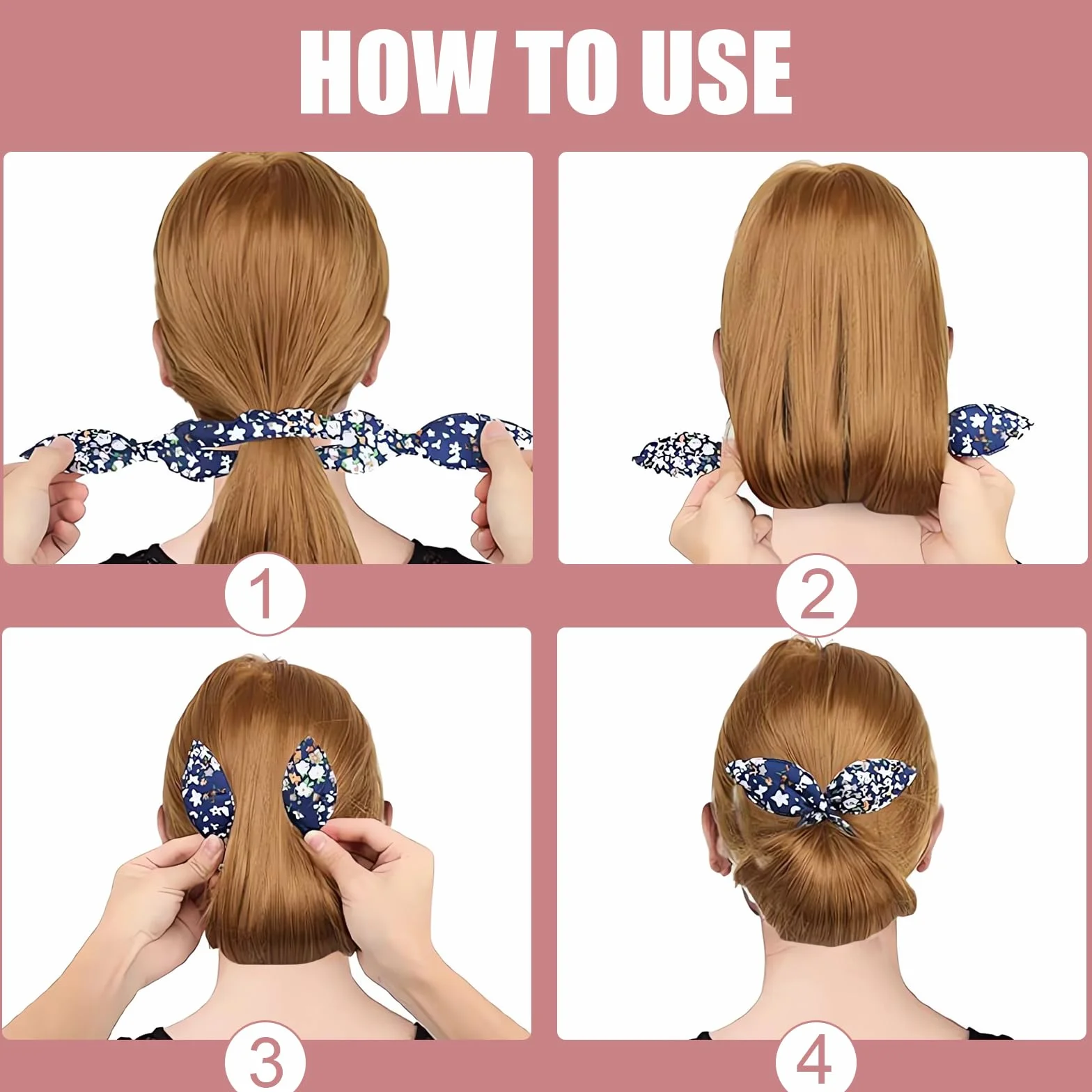 6 Pezzi Chignon per Ciambella Hair Bun Maker Accessori per Capelli Riutilizzabile Spugna Schiuma Hair Styling Tools Francese Twist Bigodino Strumento Clip Panino Abile per Ragazzeper Donna