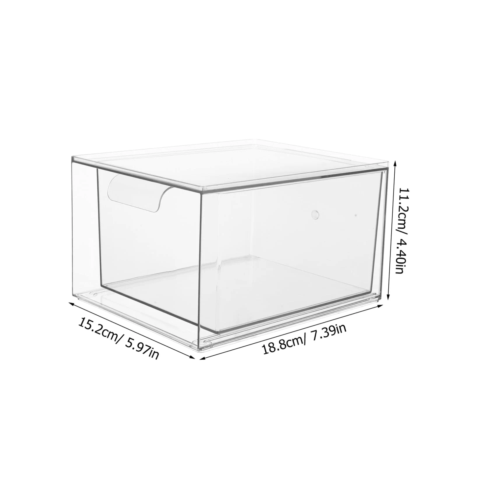 Organizer per Trucchi in Acrilico Trasparente con Impilabili Porta Prodotti per Cura Fazzoletti per Bagno e Lavabo Salvaspazio e Comodo