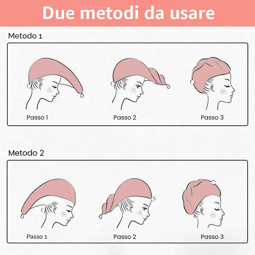 URAQT Asciugamano Microfibra Capelli, 3 Pezzi Asciugamano Capelli Turbante con Bottone, Morbido Assorbente e Asciugatura Rapida, Turbante Super Assorbente per Capelli Corti e Lunghi(Ricamato)