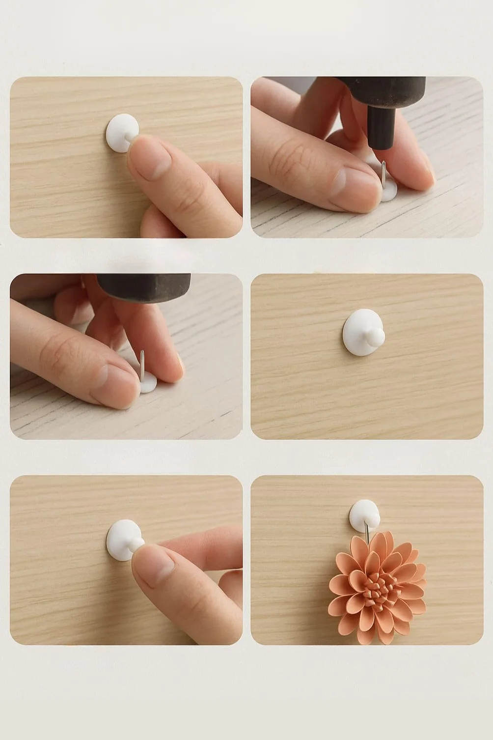 Set di Ganci per Quadri Muro Antitraccia - Ganci Invisibili per Appendere Foto, Dipinti, Specchi - 3 Ganci (20 Pezzi)