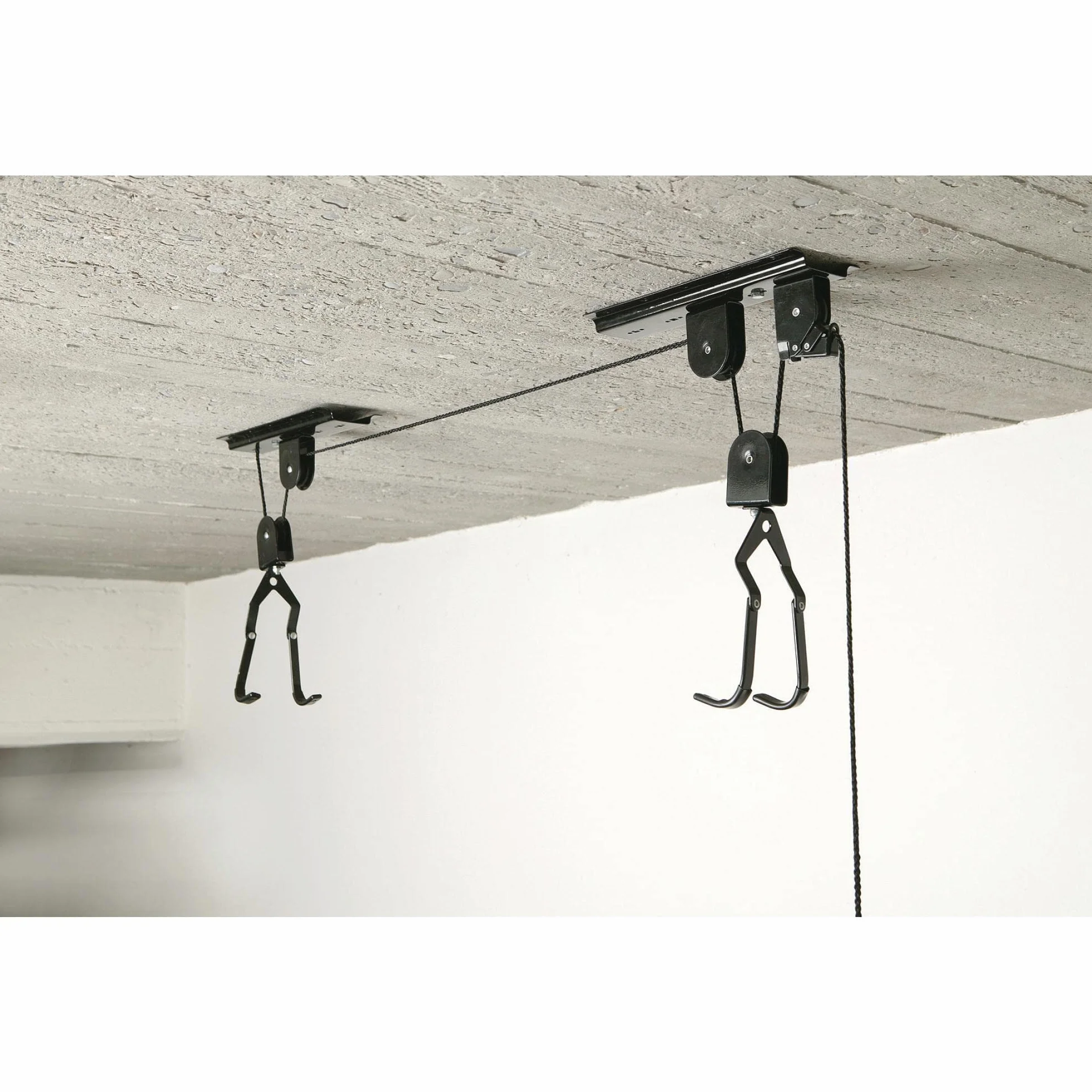 Fischer sollevatore a soffitto per biciclette e e-bike portata 30 kg altezza 4 m meccanico