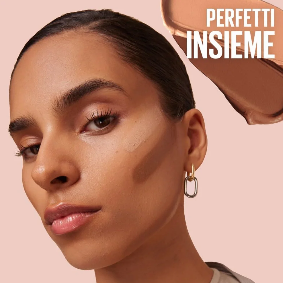 Maybelline New York Stick Viso Multi Uso per Correggere, Illuminare e Scolpire i Lineamenti, Effetto Liftato, Facilmente Sfumabile, Con Olio di Semi di Mirtillo Rosso, Lifter Stix, Nr. 45, 6 g