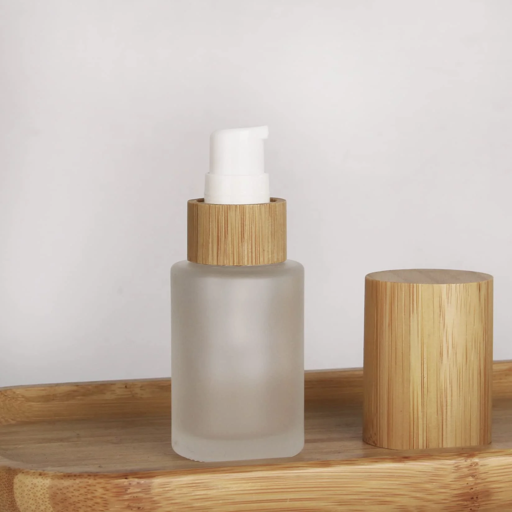 COSIDEA 6 bottiglie vuote da 30 ml in vetro smerigliato con dispenser per lozioni, flaconi ricaricabili per emulsione cosmetica, creme cosmetiche, articoli da toeletta, contenitori da viaggio