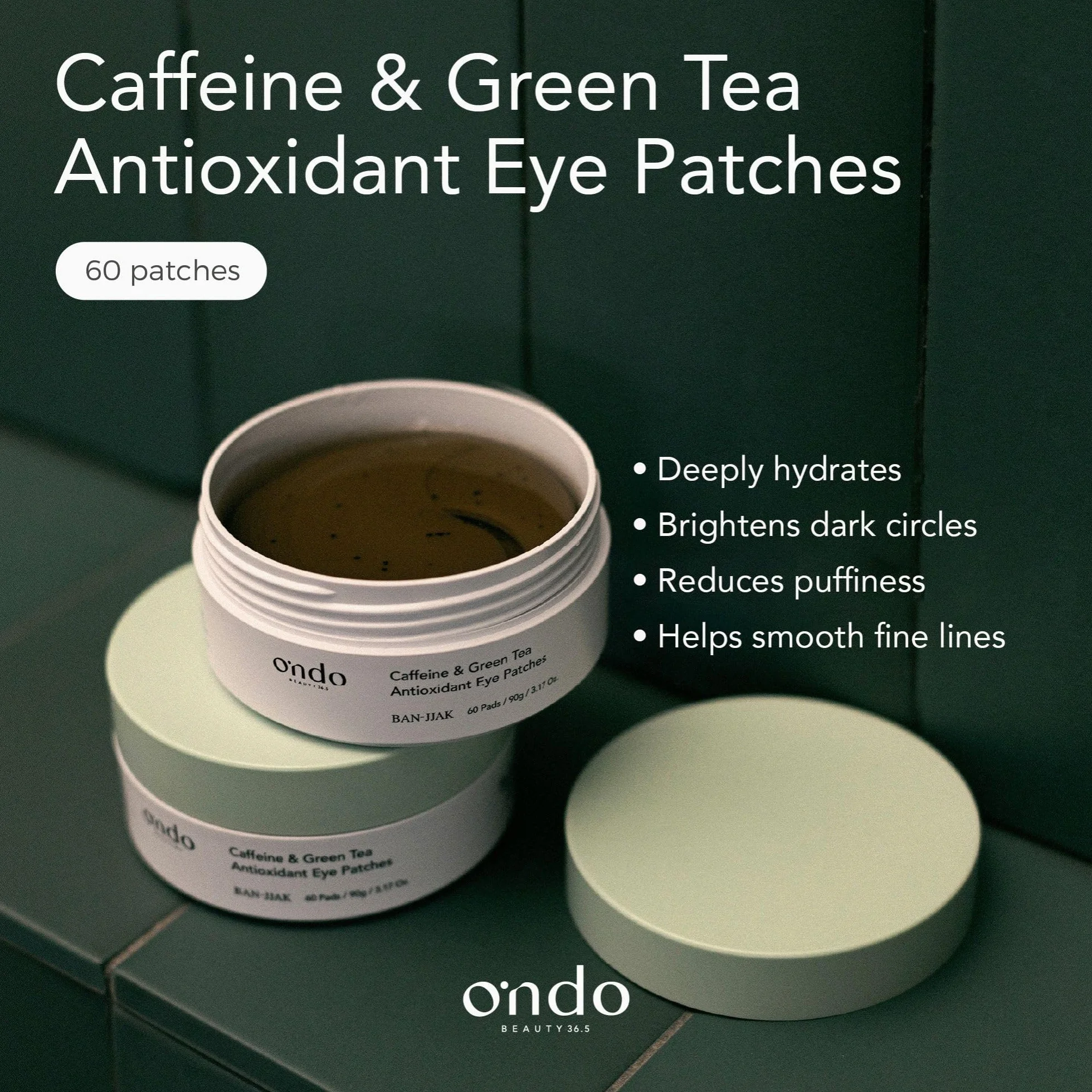 Caffeine & Green Tea Antioxidant Eye Patches 90 Ml