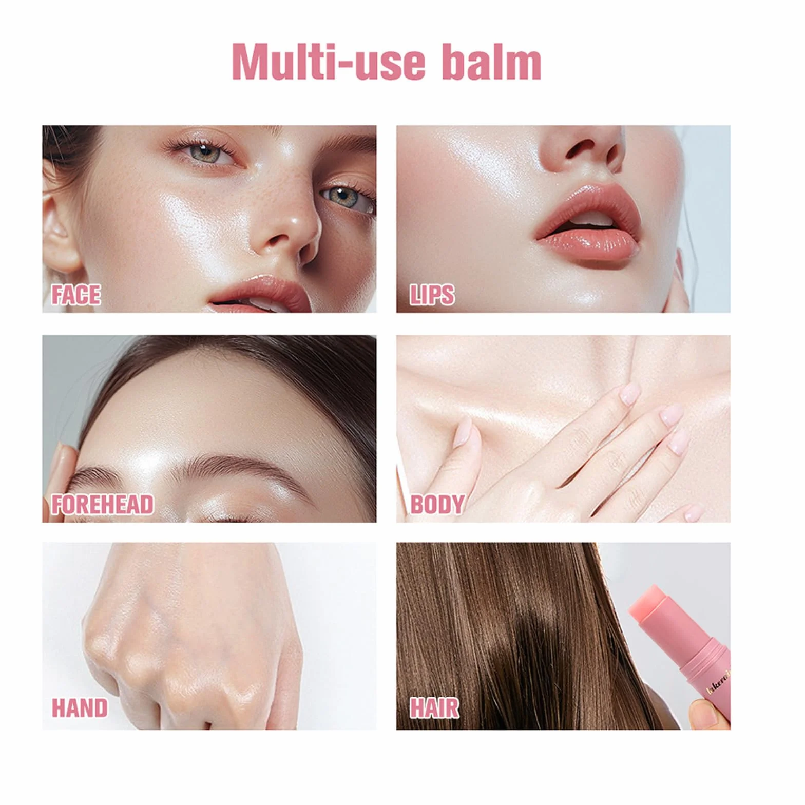 Stick Multi Balm di Rughe - bastone per bagagli di collagene, balsamo di umidità che aumenta il collagene per viso, occhi, labbra e collo | Carico di rughe profonde per la cura antirughe (2)