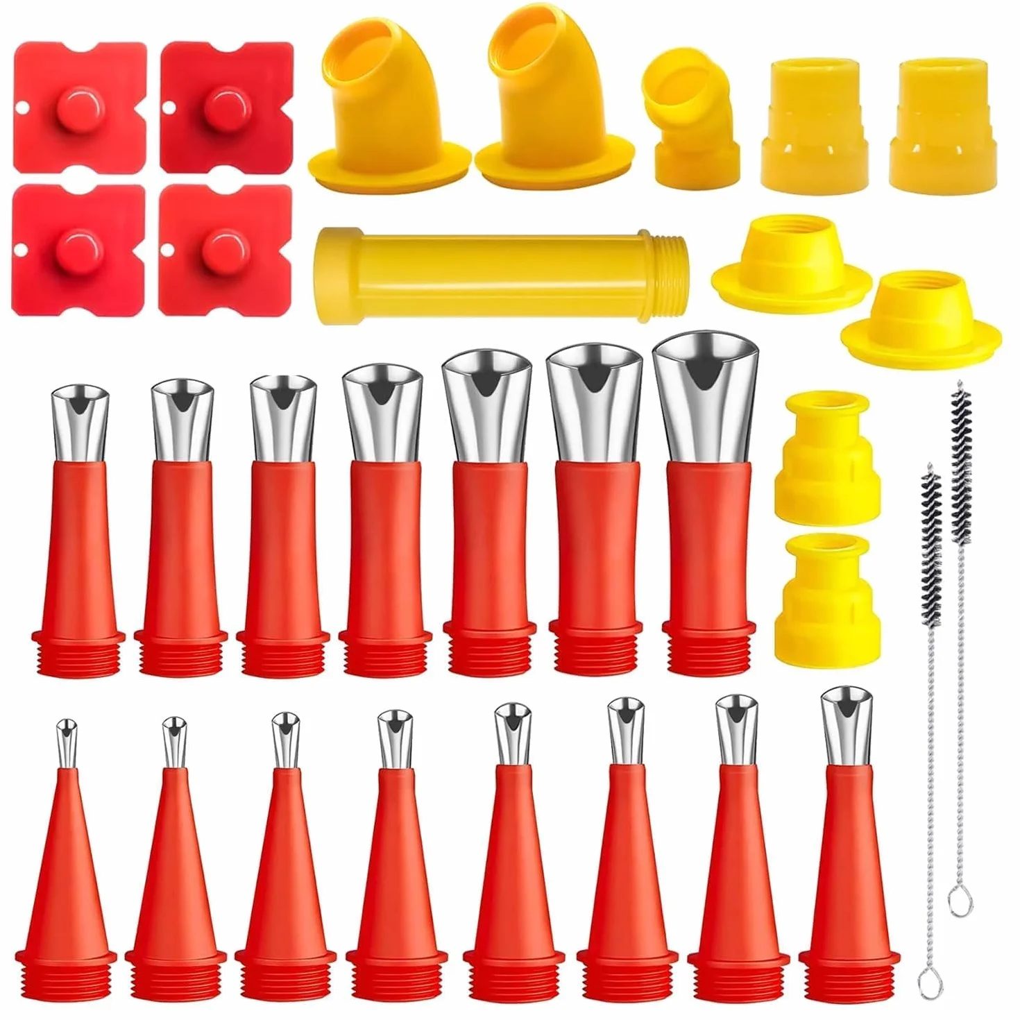 31 Pezzi Ugelli per Calafataggio in Silicone, Kit Beccucci per Cartuccia Silicone