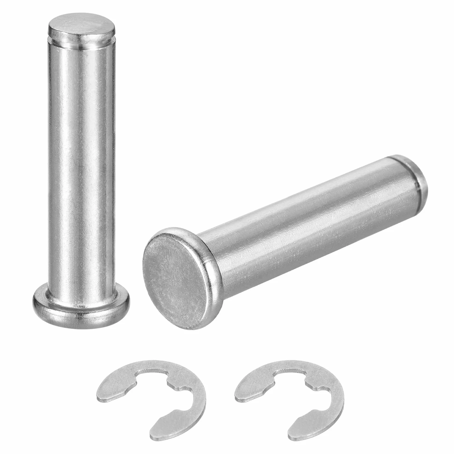 QUARKZMAN 2Set M12x50mm Perno Posizionamento Cilindrico Elastico Acciaio Inossidabile 304 Argento