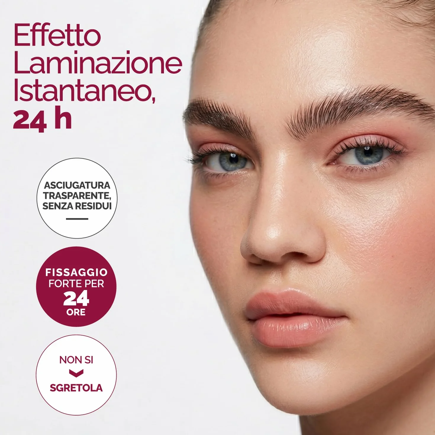RB RENATA BEAUTY Brow Lift – Cera Trasparente per Sopracciglia (Gel Fissante) Effetto Laminazione – Tenuta Forte 24 ore, Asciugatura Trasparente – Senza Residui Bianchi – Scovolino Incluso – 12 ml