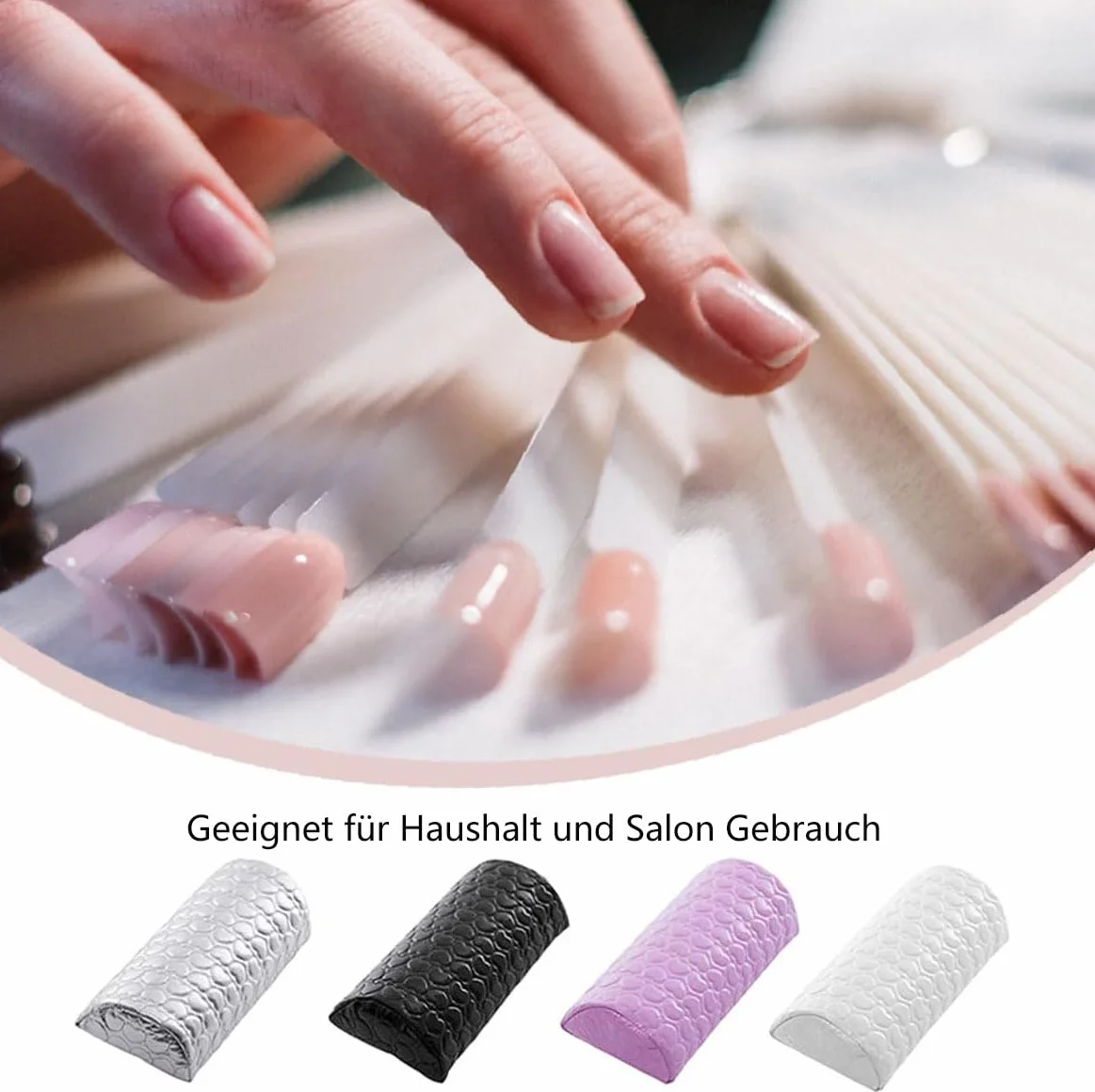 LATRAT Cuscino per Manicure Cuscino per Unghie Supporto per Nail Design Supporto per Manicure per Studio di Unghie Spugna per Polso per Manicure per Salone Arte delle Unghie Nail Art Cuscino