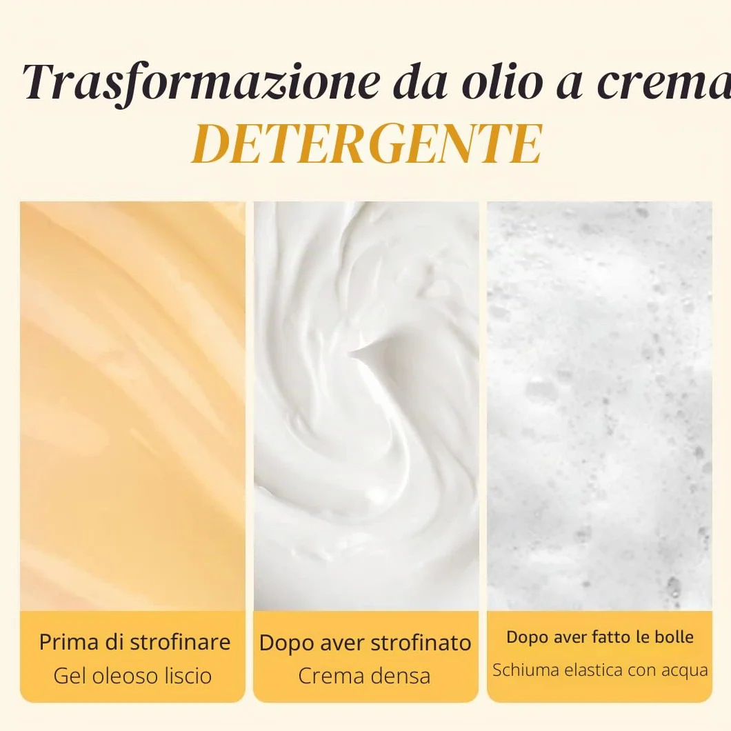 d'alba Crema Detergente Olio Ritorno al Tartufo Bianco Piemontese, Vegano, Facile Detergente One Step che Rimuove Sebo + Struccante