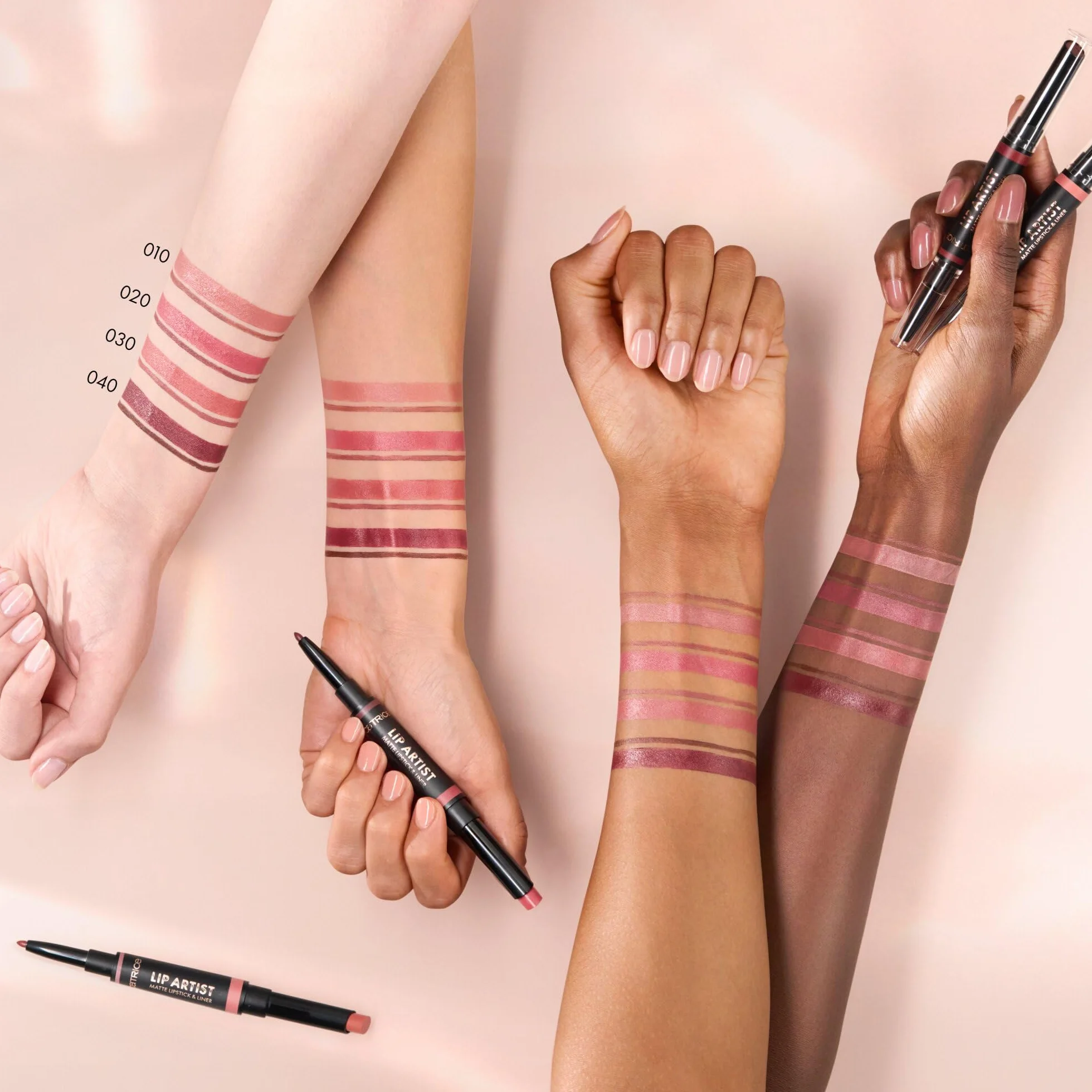 Catrice Lip Artist Matte Rossetto & Matita Labbra, Ultra pigmentato, colore intenso, opaca (1.74g)