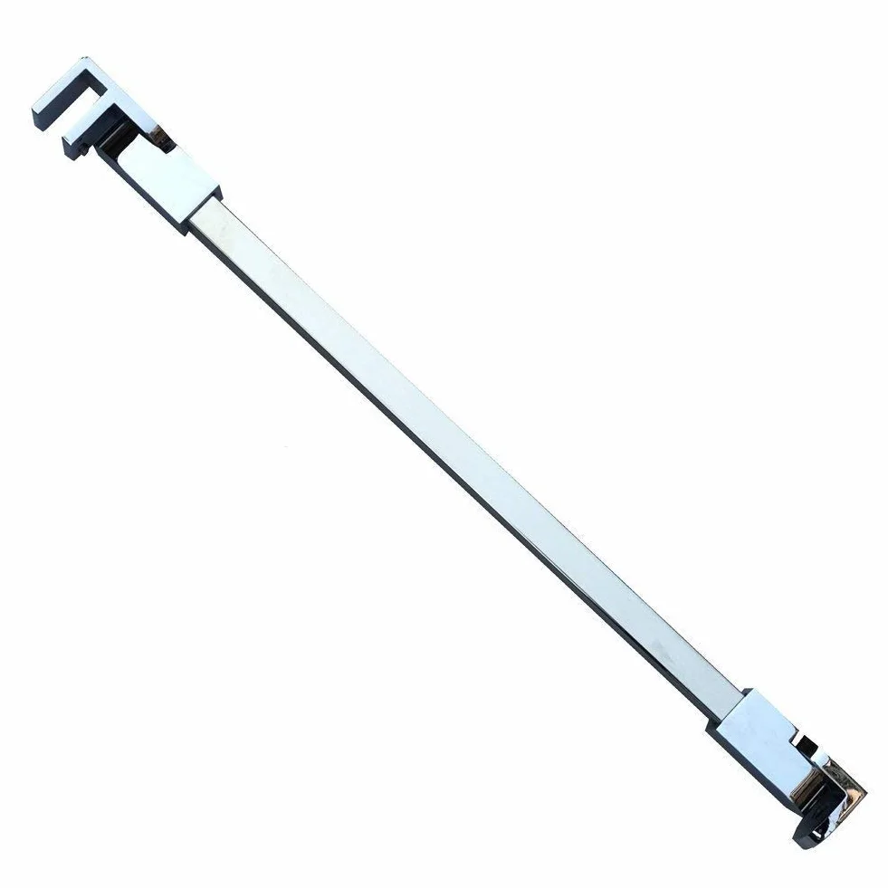 Stainless Steel Frameless Shower Door Fixed Panel 70 cm Wall-to-Glass Support Bar 6-10 mm