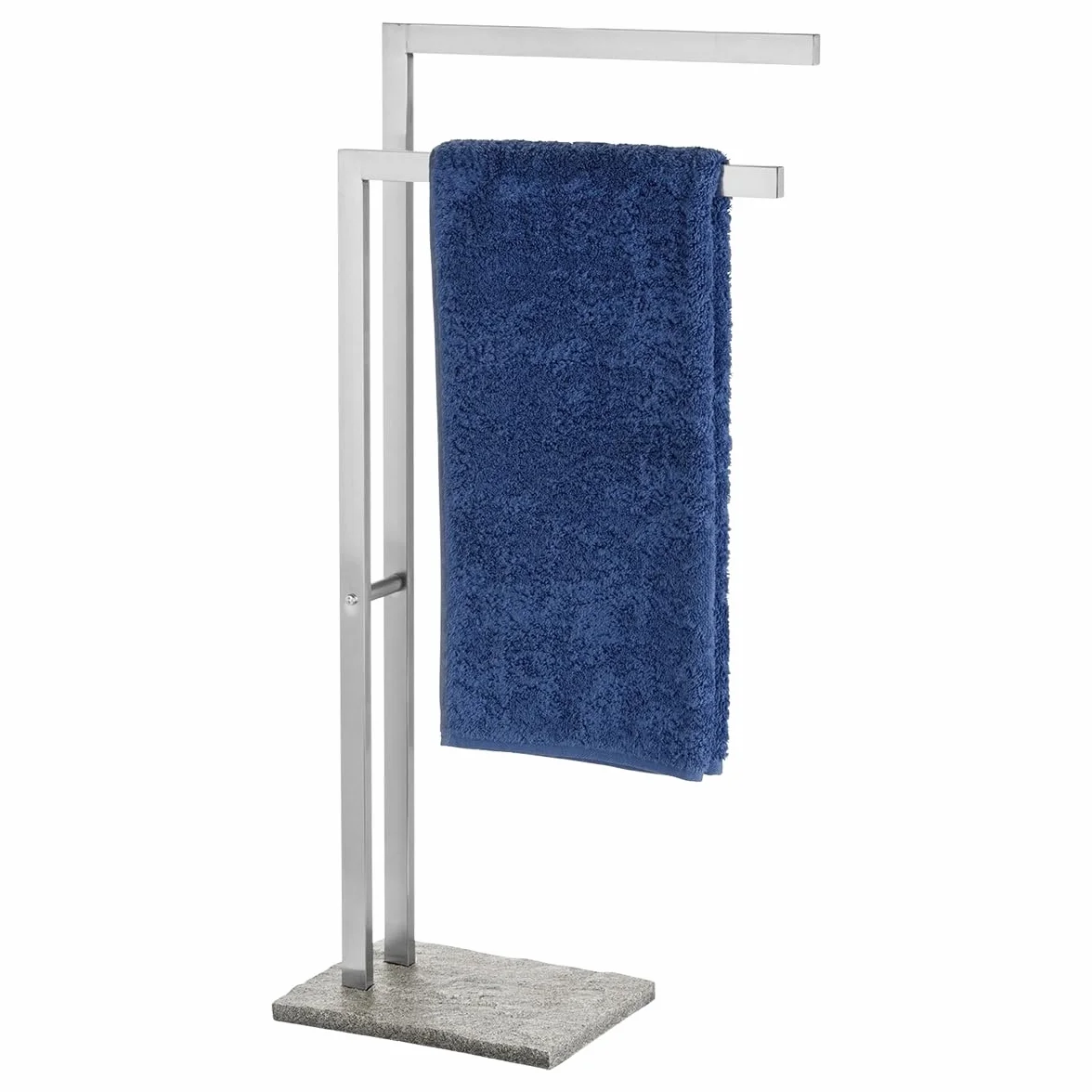 WENKO Piantana portasalviette Granite Acciaio inossidabile 43.5 x 86.5 x 20 cm Satinato