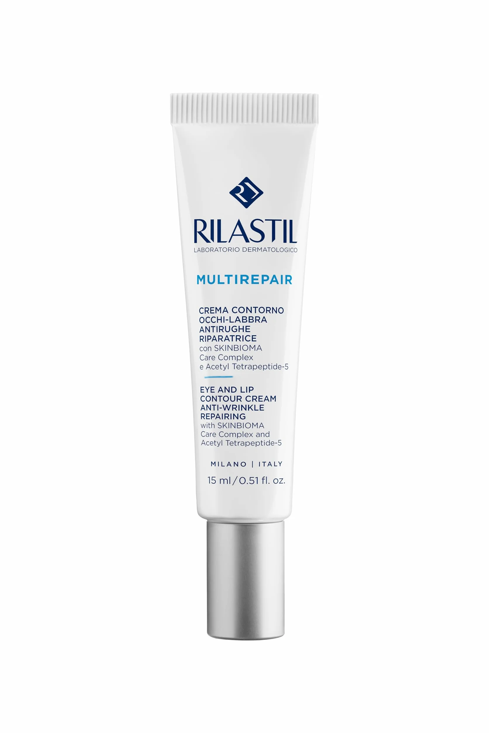 Rilastil Multirepair - Crema Contorno Occhi Labbra Antirughe Riparatrice, 15ml