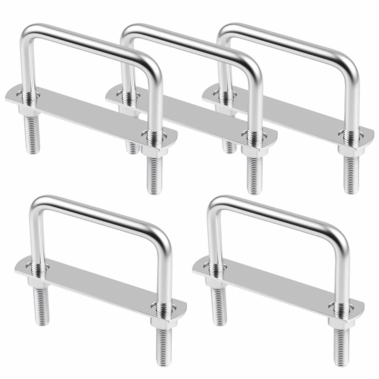 Acciaio inox viti da stiro M10 80x150 mm U M10 dadi rondelle morsetto U