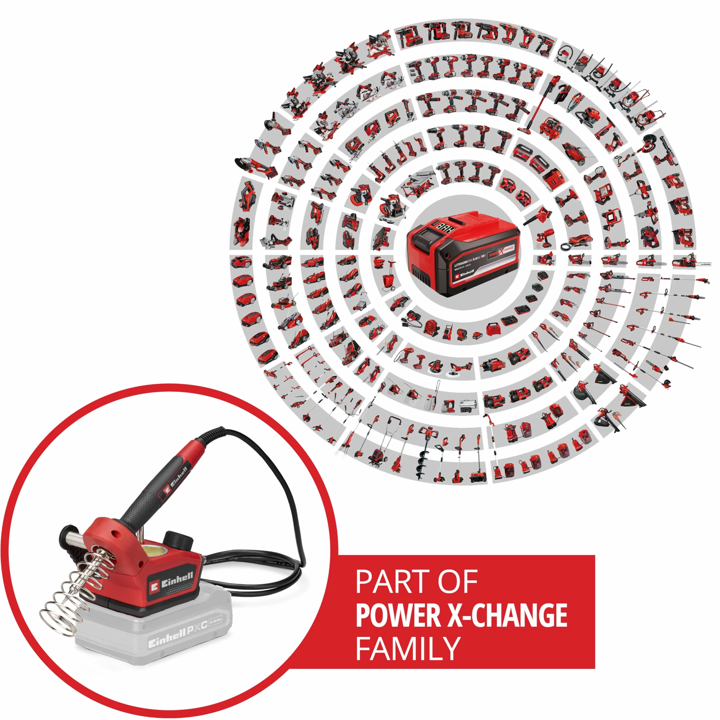 Einhell TE-SI 18/480 Li E Saldatore a batteria 18 V 200-480 °C LCD Power X-Change