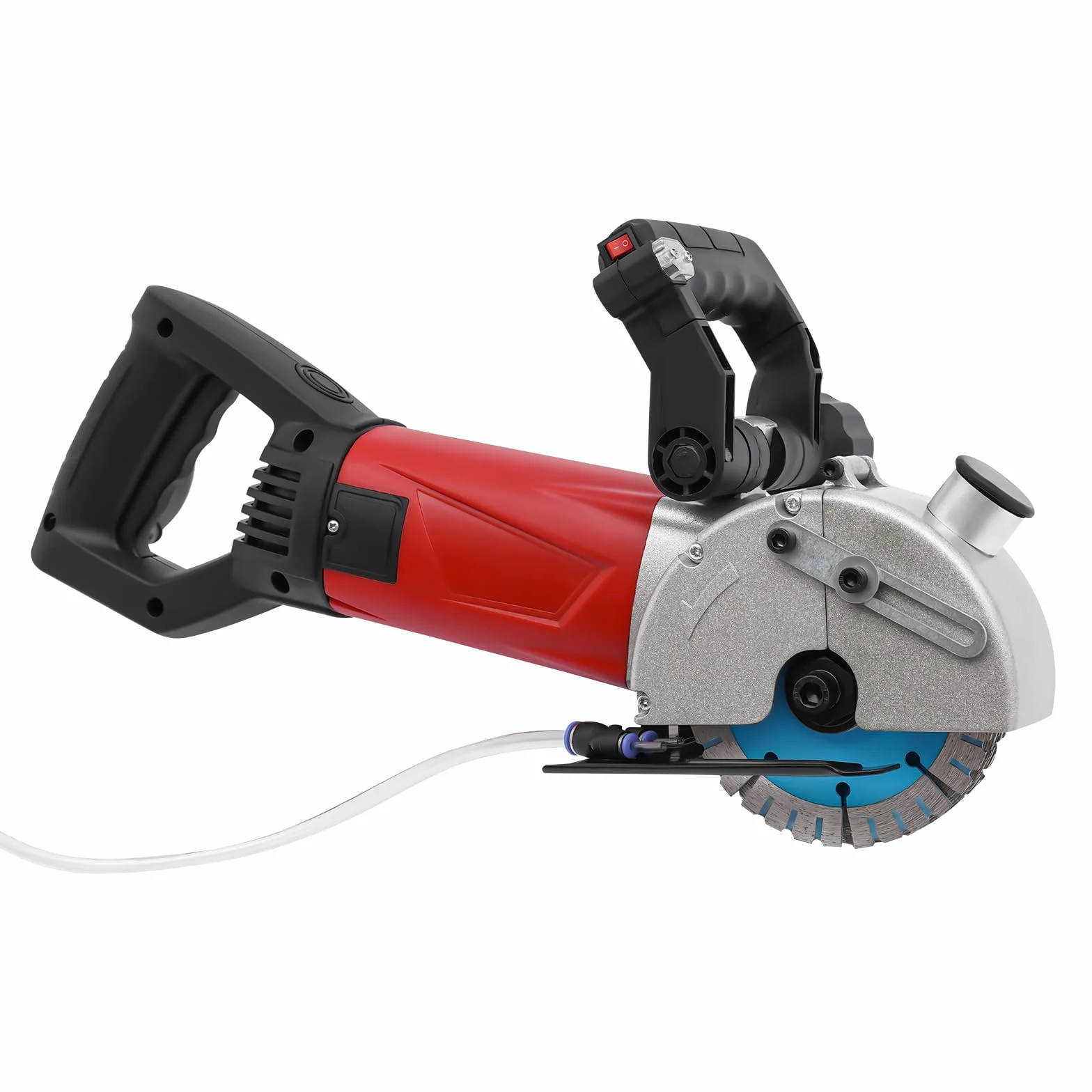 Fresa per scanalature 2800 W con guida laser, fresa elettrica per muri con 5 lame e tubo acqua