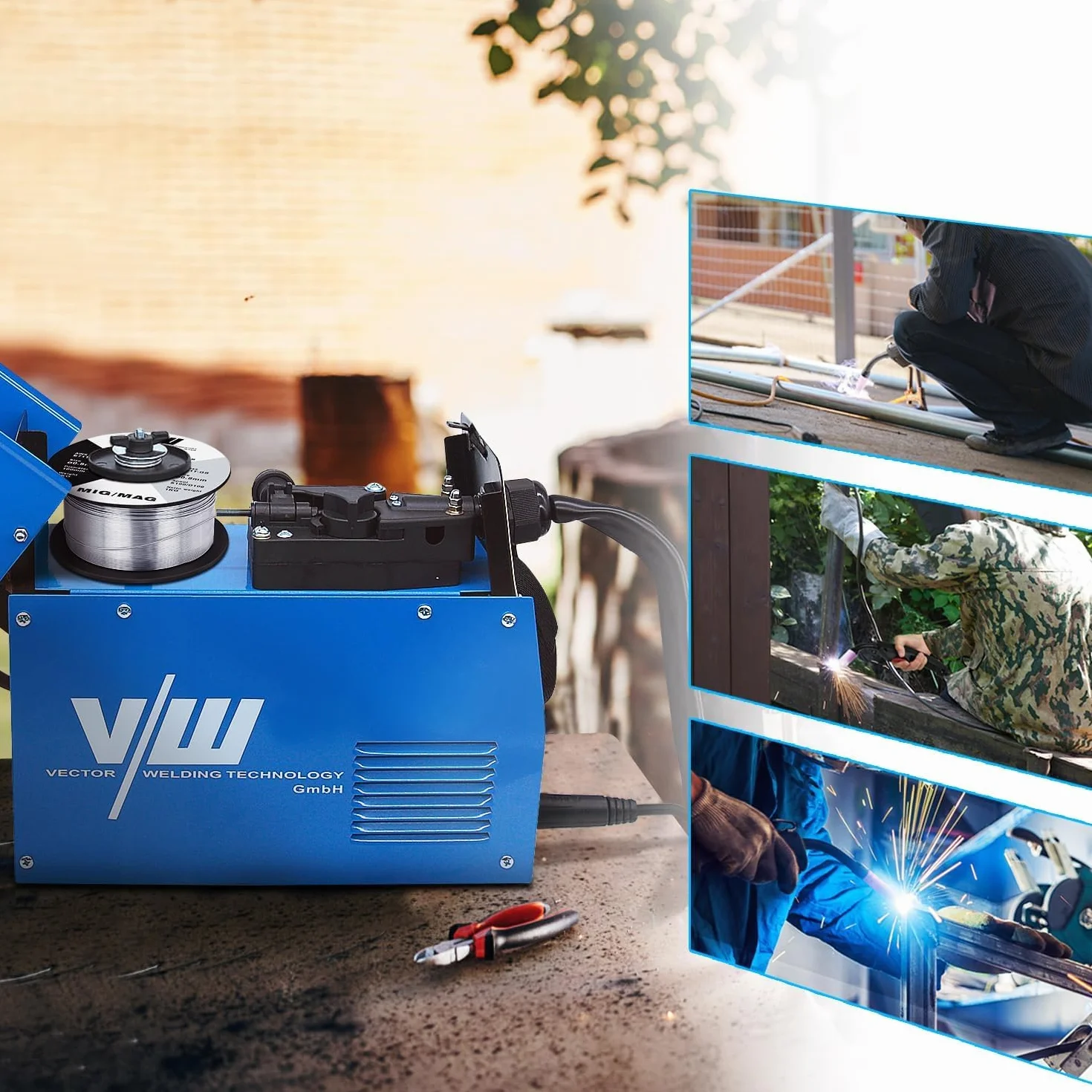 VECTOR WELDING Filo Animato E71T-GS 0,8mm 3KG Bobina MIG MAG D100 Saldatura Universale
