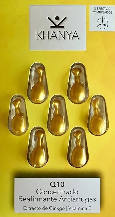 Khanya Q10 Concentrato rassodante antirughe con estratto di Ginkgo | Vitamina E
