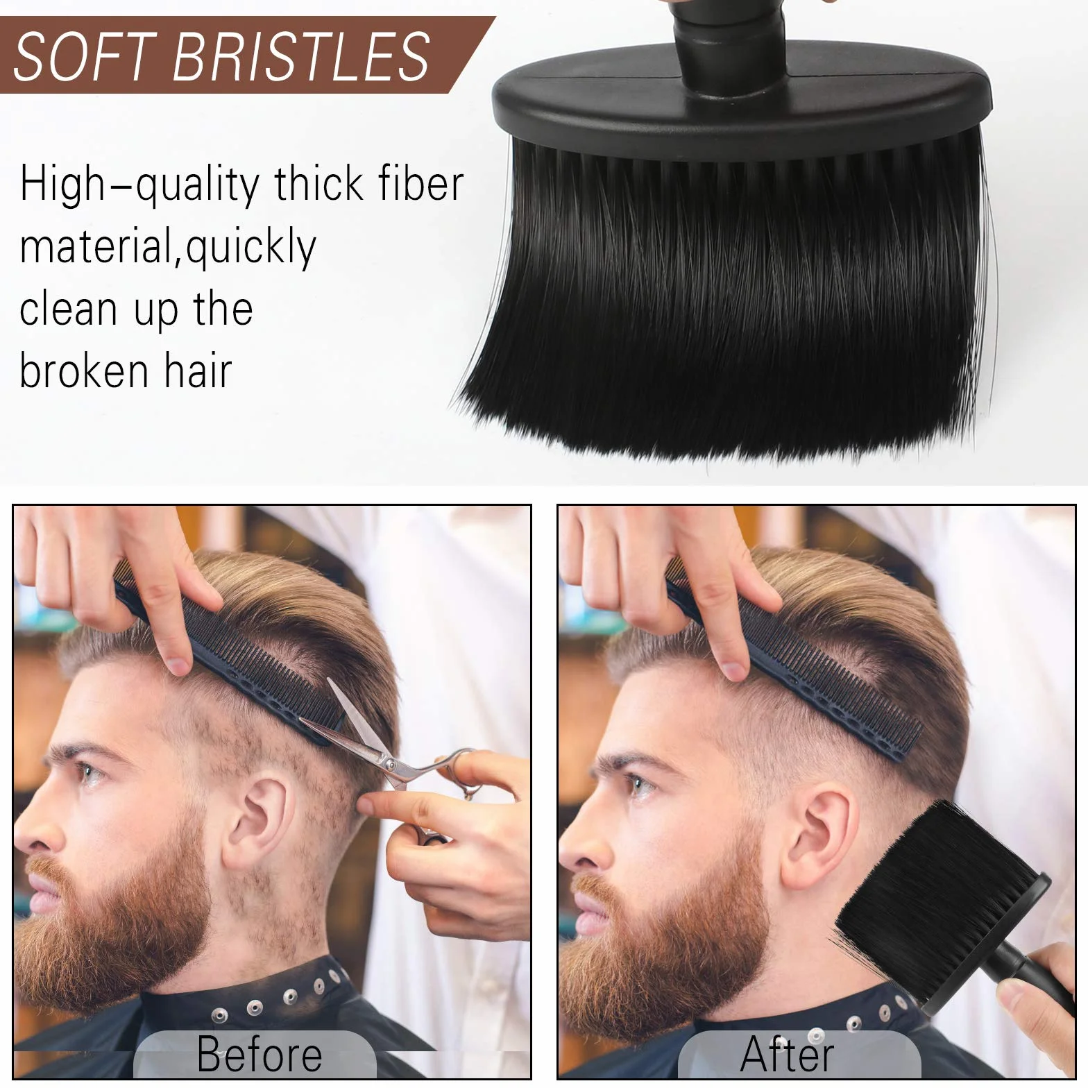 2 Pezzi Spazzole Per Collo Da Barbiere Spazzola Per Spolverare Per Parrucchiere Professionale Spazzola Per Pulizia Per Taglio Capelli Spazzola Comoda Per Parrucchieri Da Barbiere