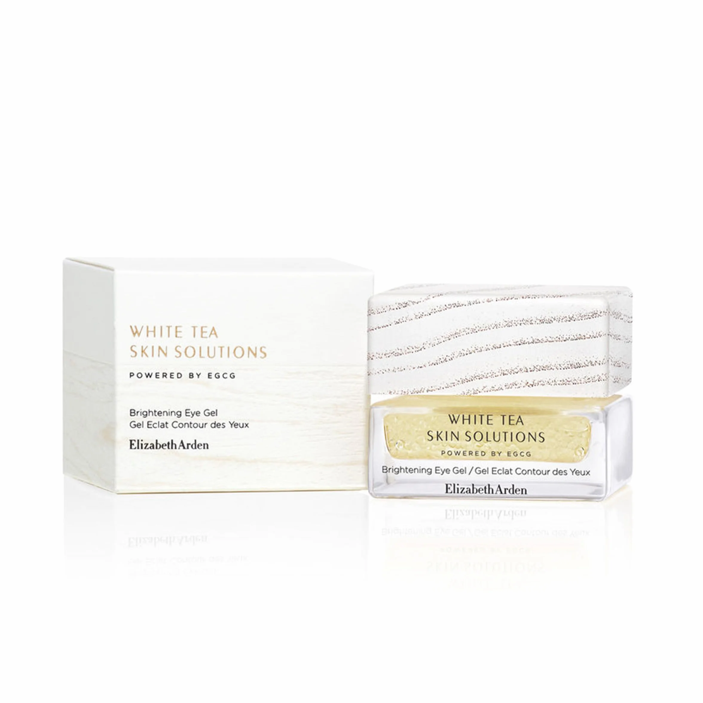 Elizabeth Arden Gel Contorno Occhi White Tea Skin Solutions, Illumina e Rivitalizza lo Sguardo, Attenua le Rughe Sottili, con EGCG e Tè Bianco, per Tutti i Tipi di Pelle, 15 ml