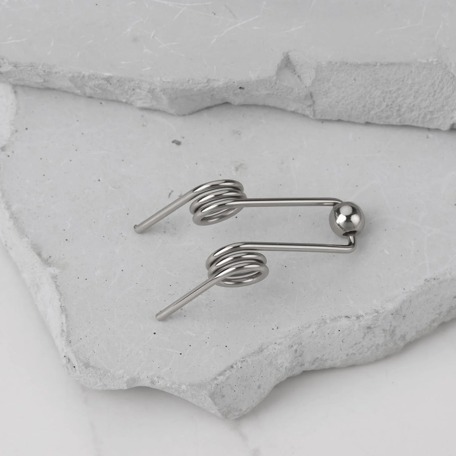Molla di torsione a doppio ritorno 1,2 x 24 mm 10 pezzi per ferri arricciacapelli