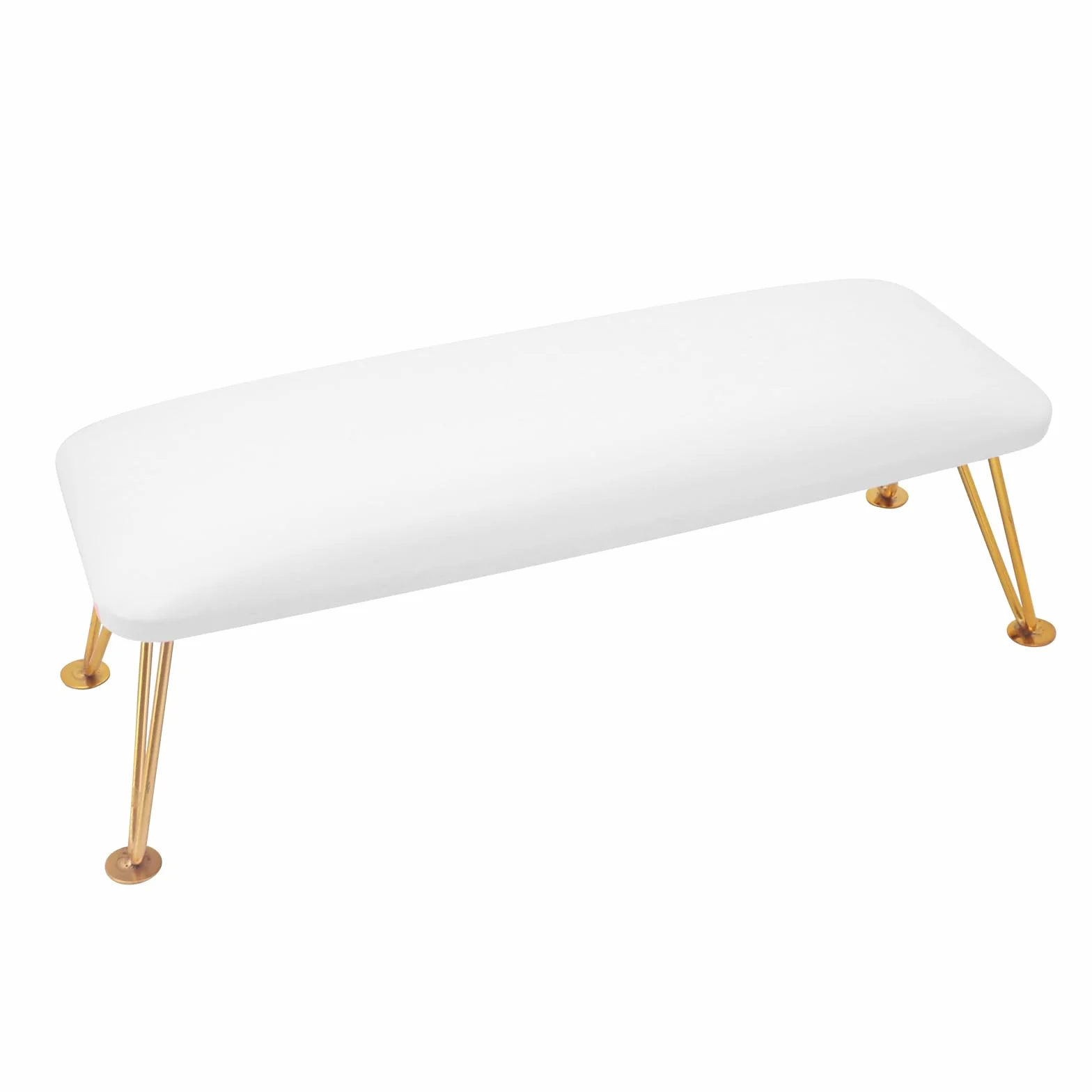 Cuscino per unghie, in pelle PU, per unghie, professionale, adatto per nail art, adatto per chiodi, cornici per unghie, tavoli tecnici, nail art, tavoli antiscivolo in pelle (bianco)