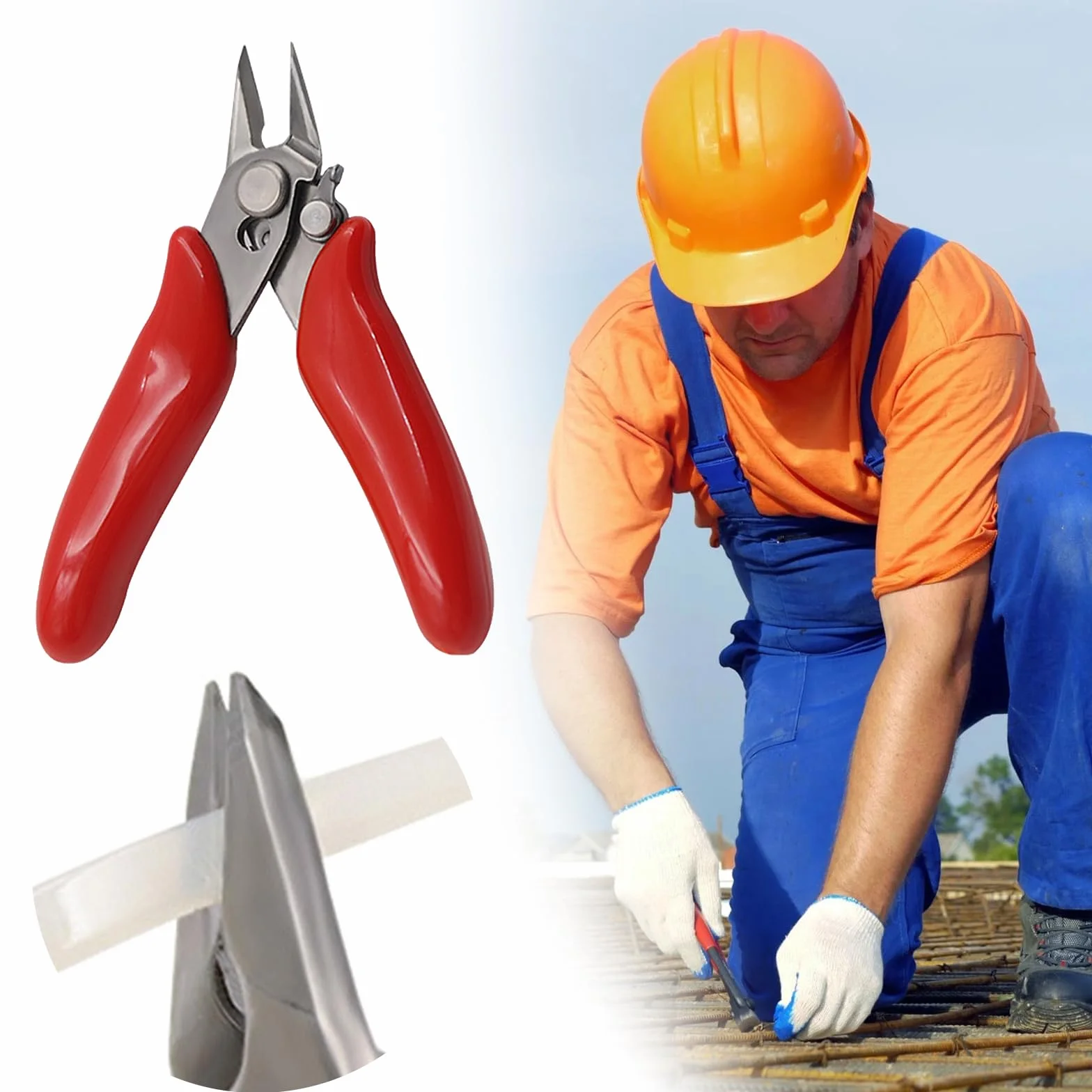 Pinze per Taglierine di Precisione, Tronchesino Modellismo per Filo Rame 0-1.2 mm, Pinza Elettricista Spellafili Tagliafili Multifunzionale