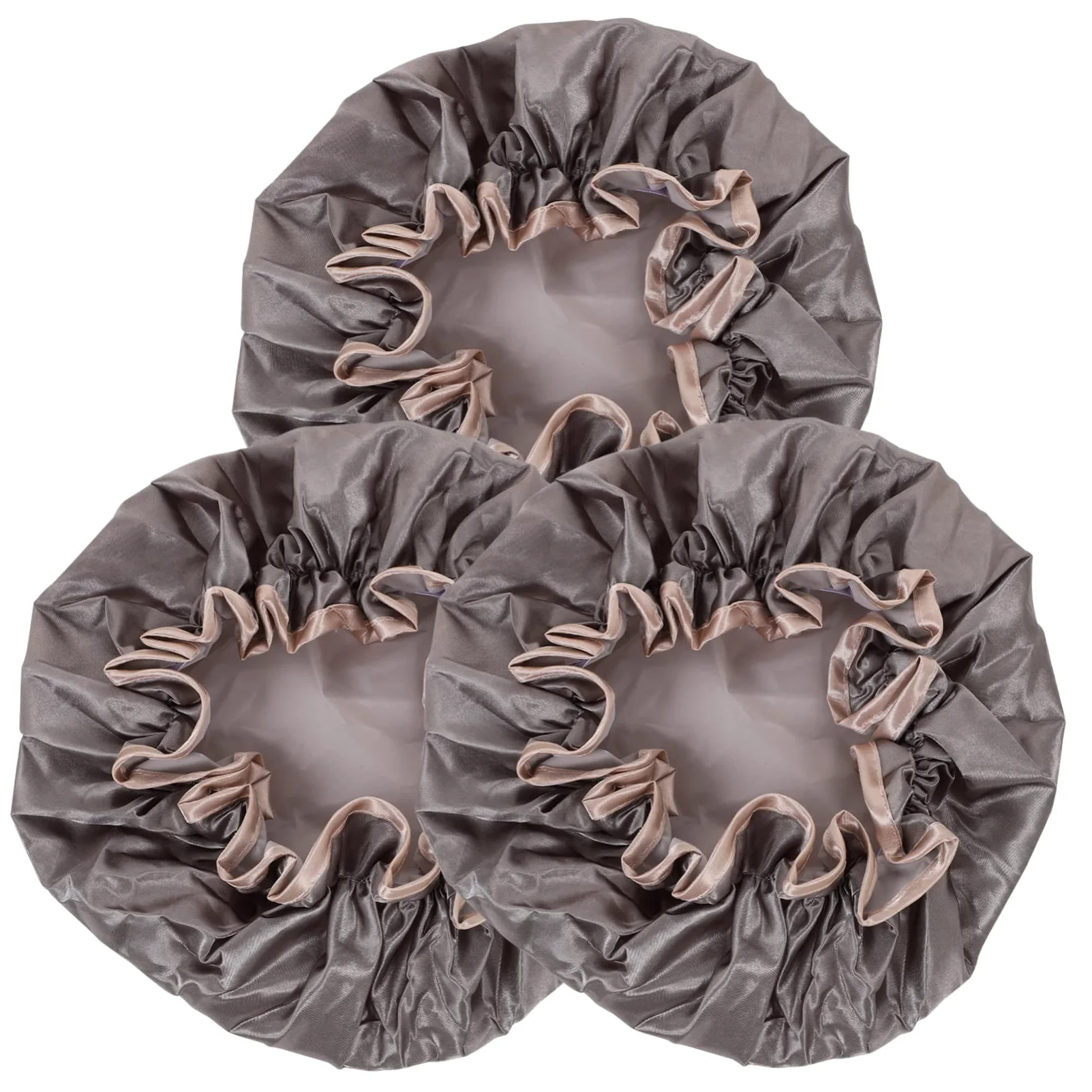 FOMIYES 3 Set di Cuffie da per Donna a Doppio con Cinghie Elastiche Riutilizzabili per Asciugare i 3 Pezzi*3