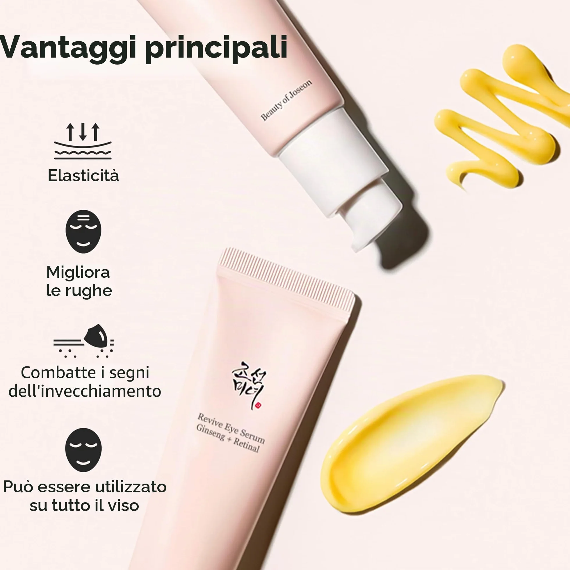 Beauty of Joseon Siero Contorno Occhi Revive Con Correzione Retinica Alla Niacinamide Per Borse Gonfie, Linee Sottili, Occhiaie E Rughe, Cura Della Pelle Coreana, 30 Ml, 1 Fl.Oz