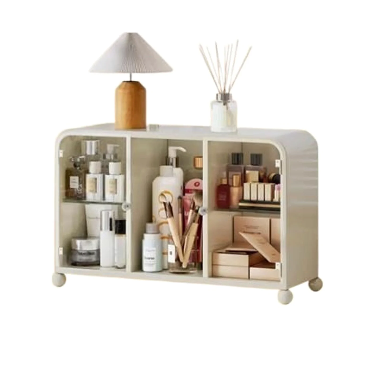 Conservazione dei cosmetici Grande organizer for trucchi con contenitore for ante