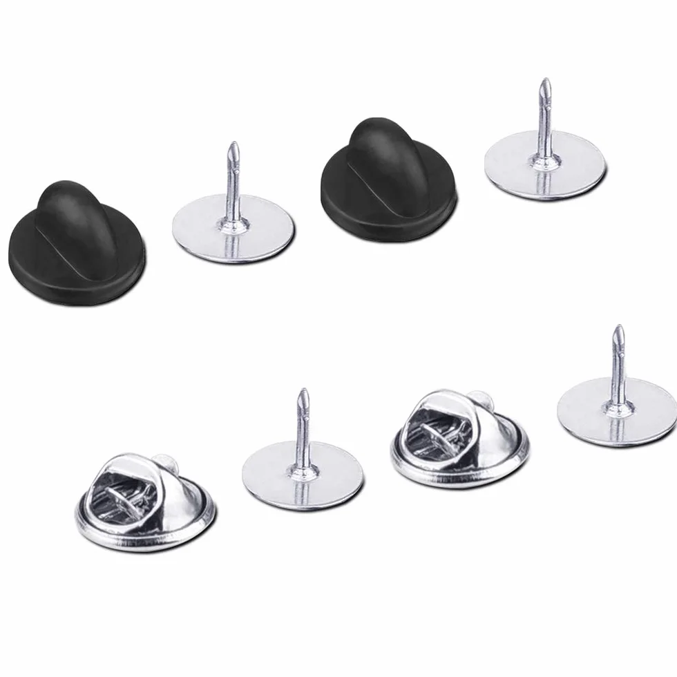 FineGood 60 Paia di Tiranti Posteriori Con Perni Vuoti - 30 Set Tenuta Farfalla Metallo e 30 Gomma Supporto