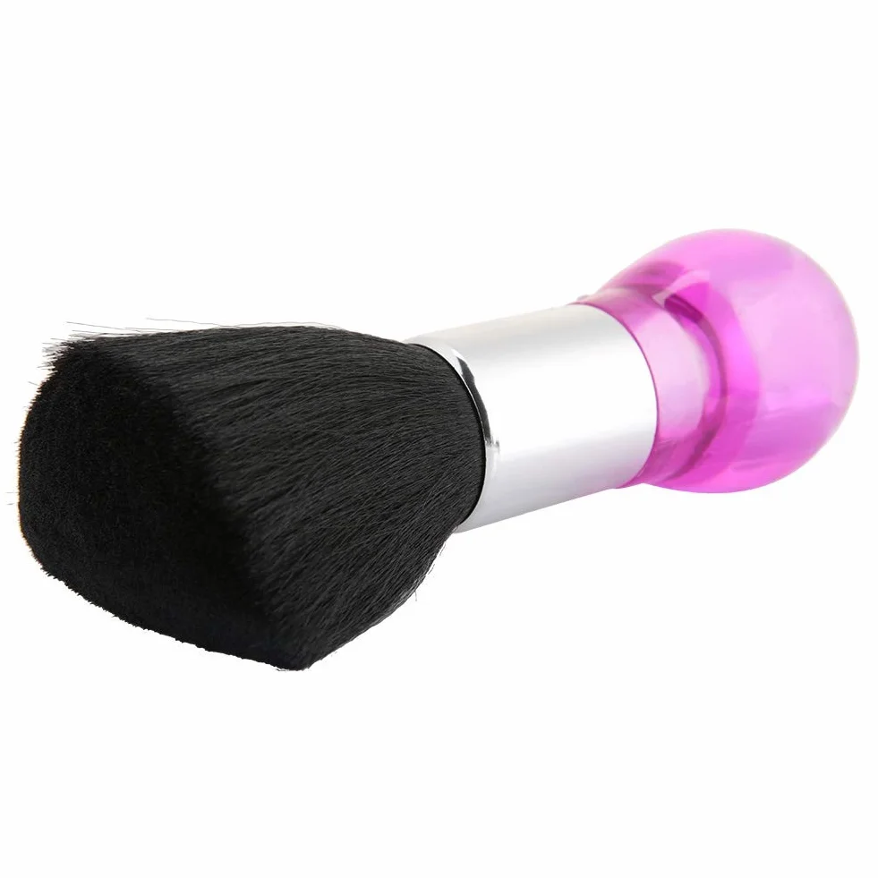 Pennello Parrucchiere, Barbiere collo spazzola ideale per rimuovere i capelli dopo il taglio, Spazzola per spolverino per il collo, spazzola per capelli pulita per capelli da barbiere Strumento (Rosa)
