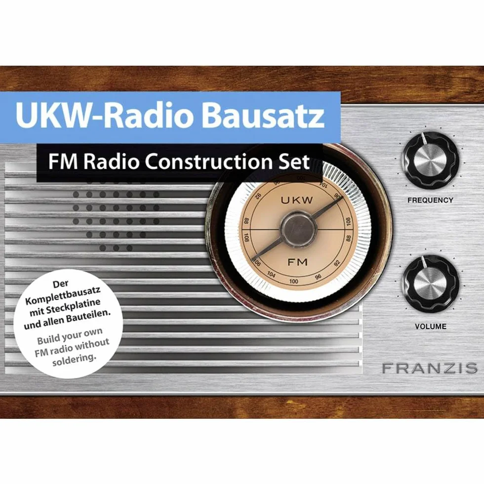 UKW-Radio Bausatz FM Radio Construction Set Komplettbausatz mit Steckplatine ohne Löten
