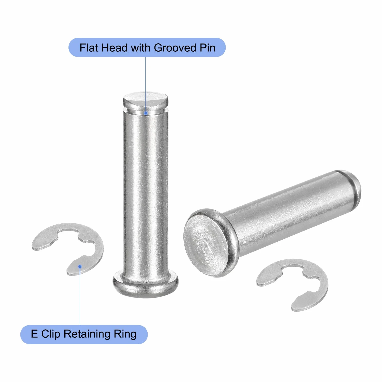 Perno Posizionamento Cilindrico M10x40mm Acciaio Inox 304, QUARKZMAN