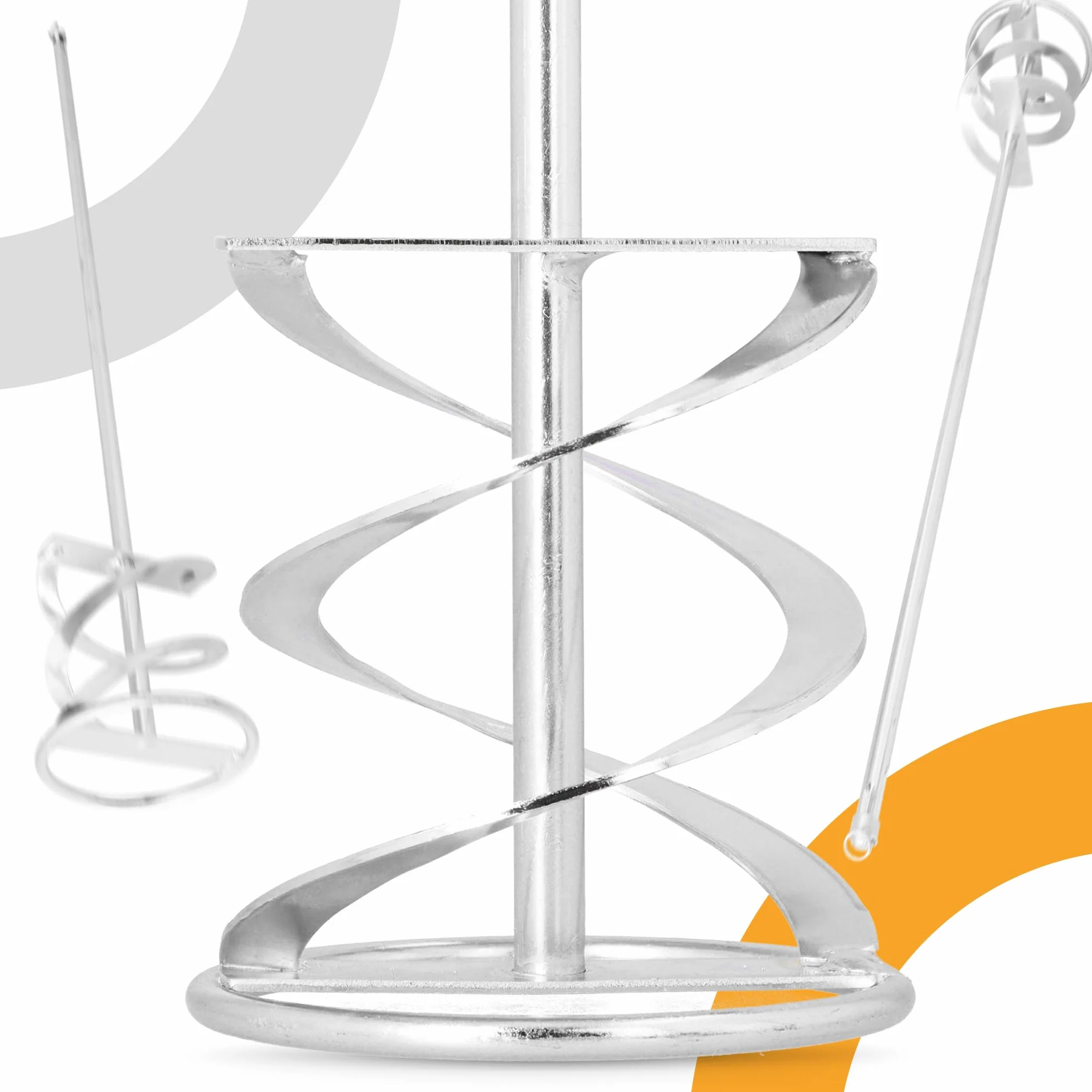Asta Miscelatrice 100x600 mm SDS Plus Malta Gesso Cemento Vernice Colla Mescolatore Spirale Acciaio Inox