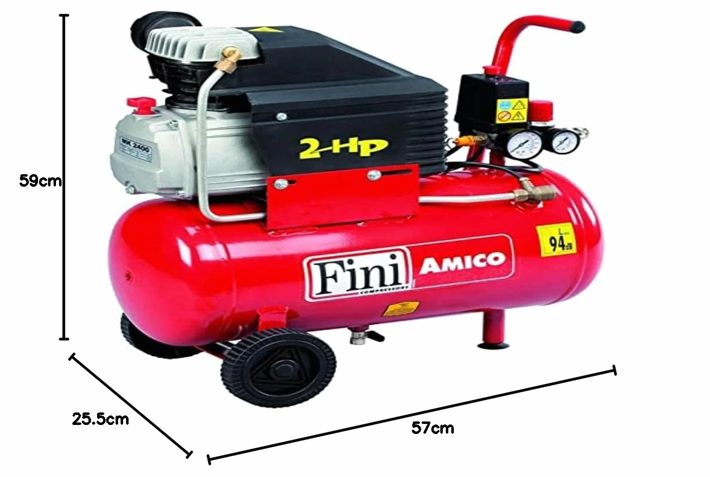 Fini Compressors Amico 23050 Compressore 25/2400 1.5 KW 24 L