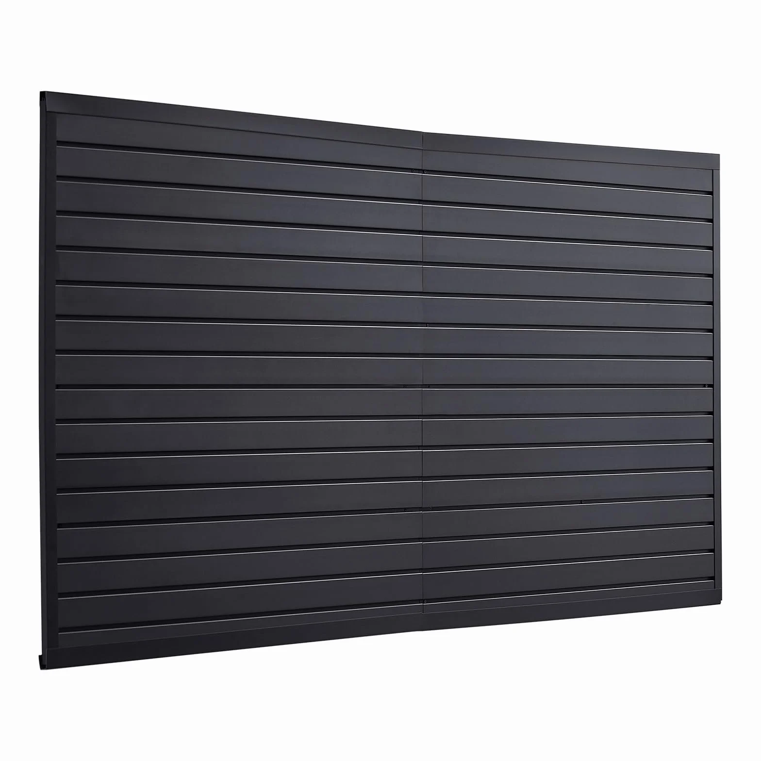 VEVOR Pannelli per Pareti a Doghe Modulari Regolabili, Nero 1225 x 2450 x 20 mm