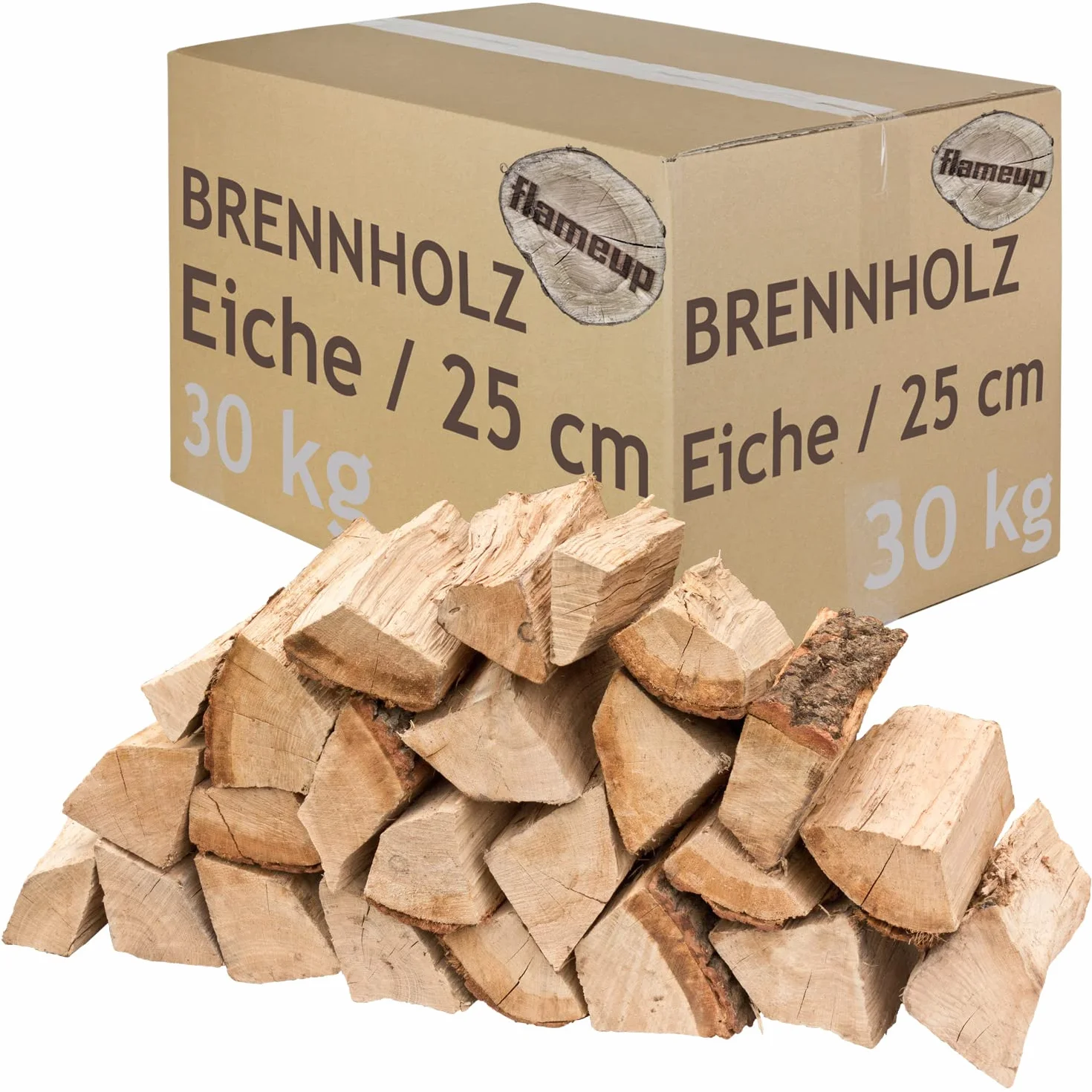 Legna da ardere quercia 25 cm 30 kg essiccati a camera per stufa camino