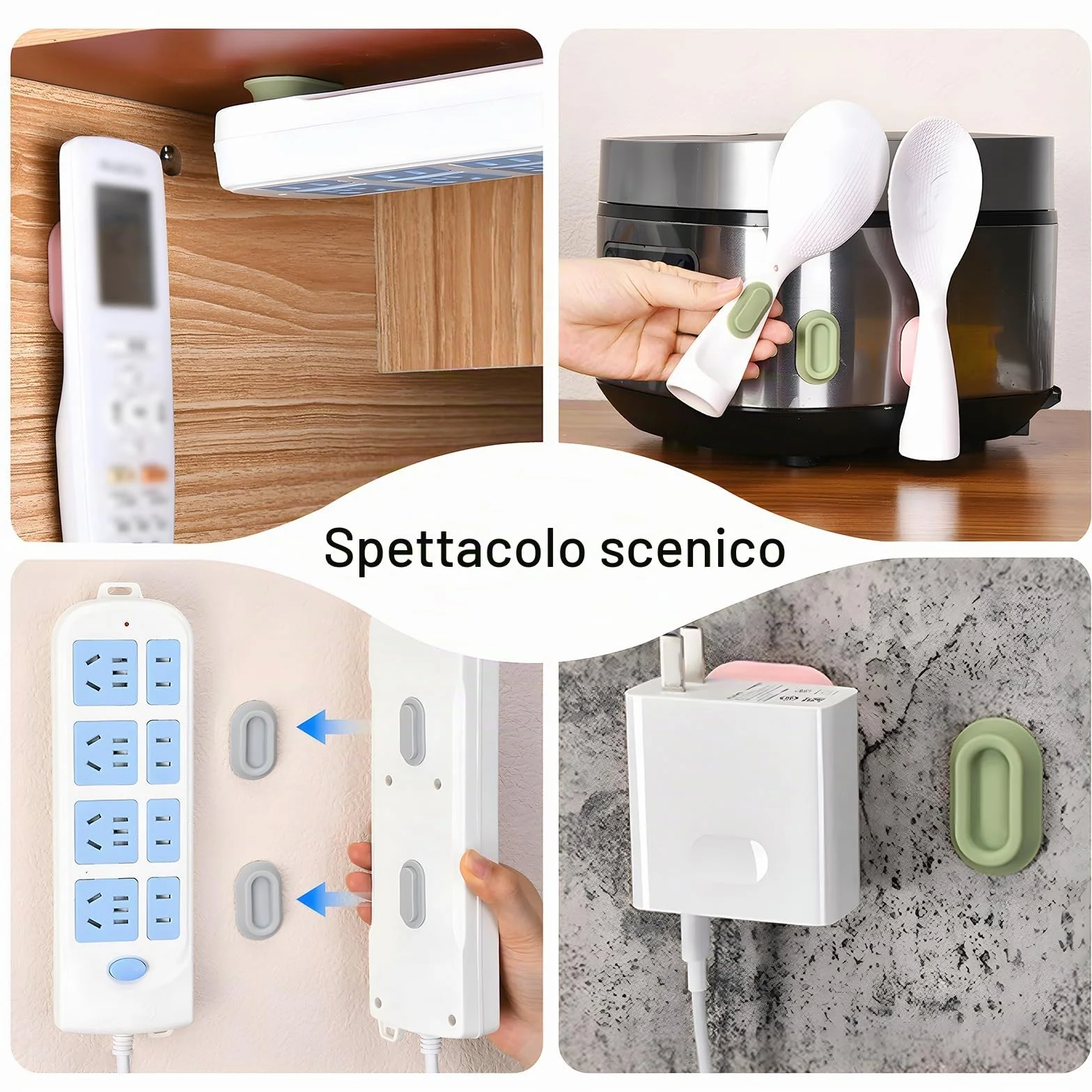 Supporto Magnetico Porta Telecomando da Muro 5 Pezzi, Adatto a Tutti i Tipi di Elettrodomestici