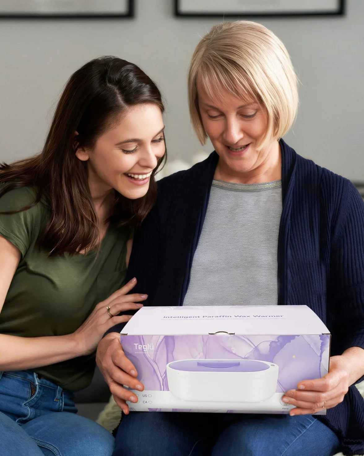 Bagno di Paraffina per Mani 2L, Piccolo Scalda Paraffina Cera 3x Paraffina/Guanti/Spazzola, 150W, Bianco