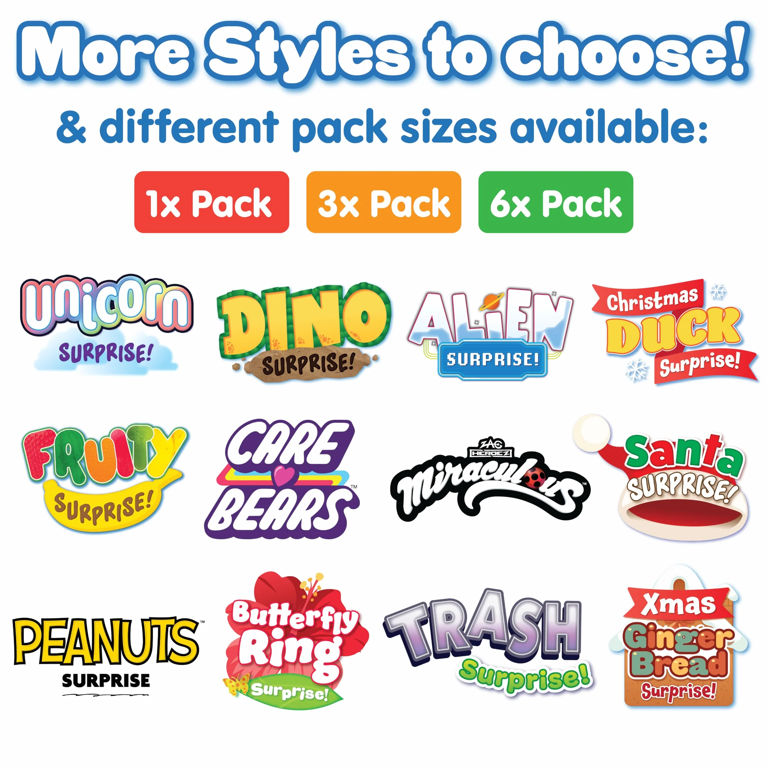 ZIMPLI - 3 x Large 100g Fruity Surprise Baff Bombz, 1 dei 6 giocattoli fruttati da collezionare, uno per ogni bomba da bagno, giocattolo da bagno per bambini, regalo con la paghetta