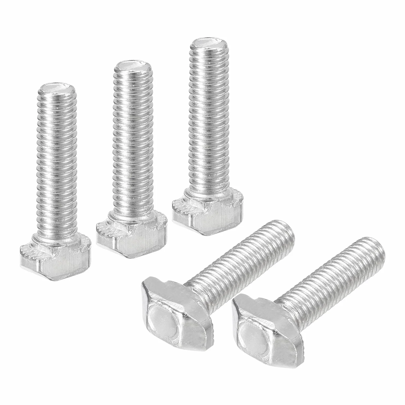 Bulloni a T-Slot M5 x 20mm per Profilo Alluminio Serie 2020, Acciaio Carbonio Nichelato, 40 Pezzi