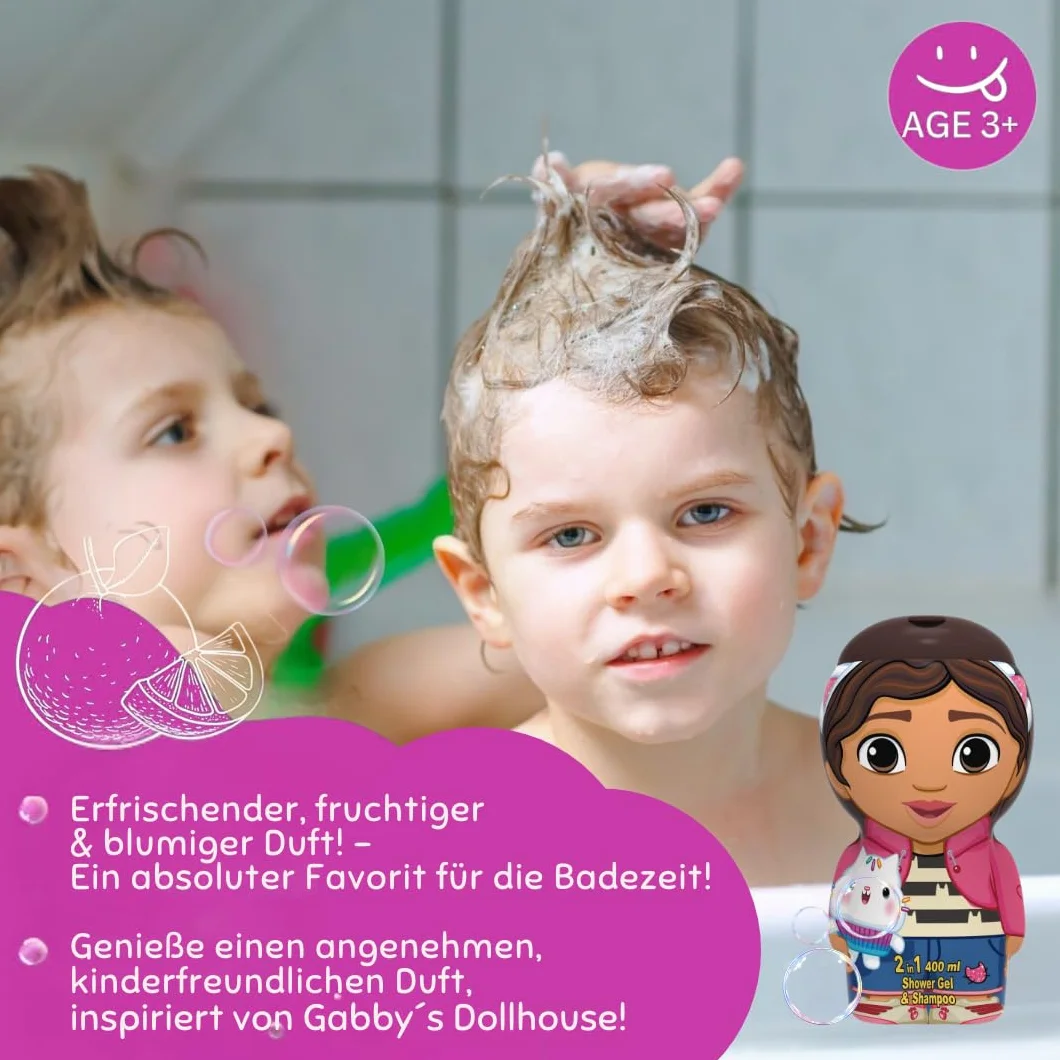 Gabby's Dollhouse Gel Doccia e Shampoo 2D 400 ml